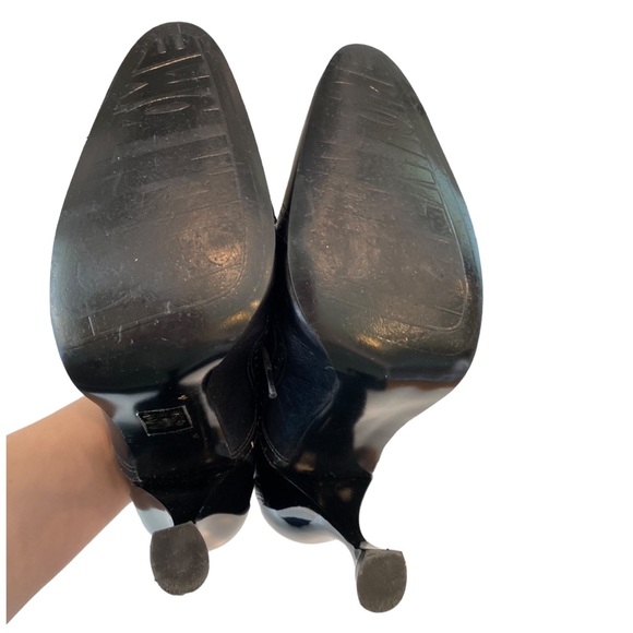 John Fluevog Mansfield Black Brogue Oxford Lace-Up Heels Women’s 8 Vintage 90s - Picture 7 of 10